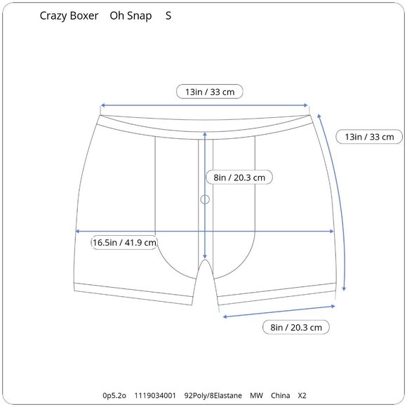 NWT Crazy Boxer 2 Pack Funny Gingerbread Oh Snap Christmas Holiday Underwear S - Picture 10 of 10